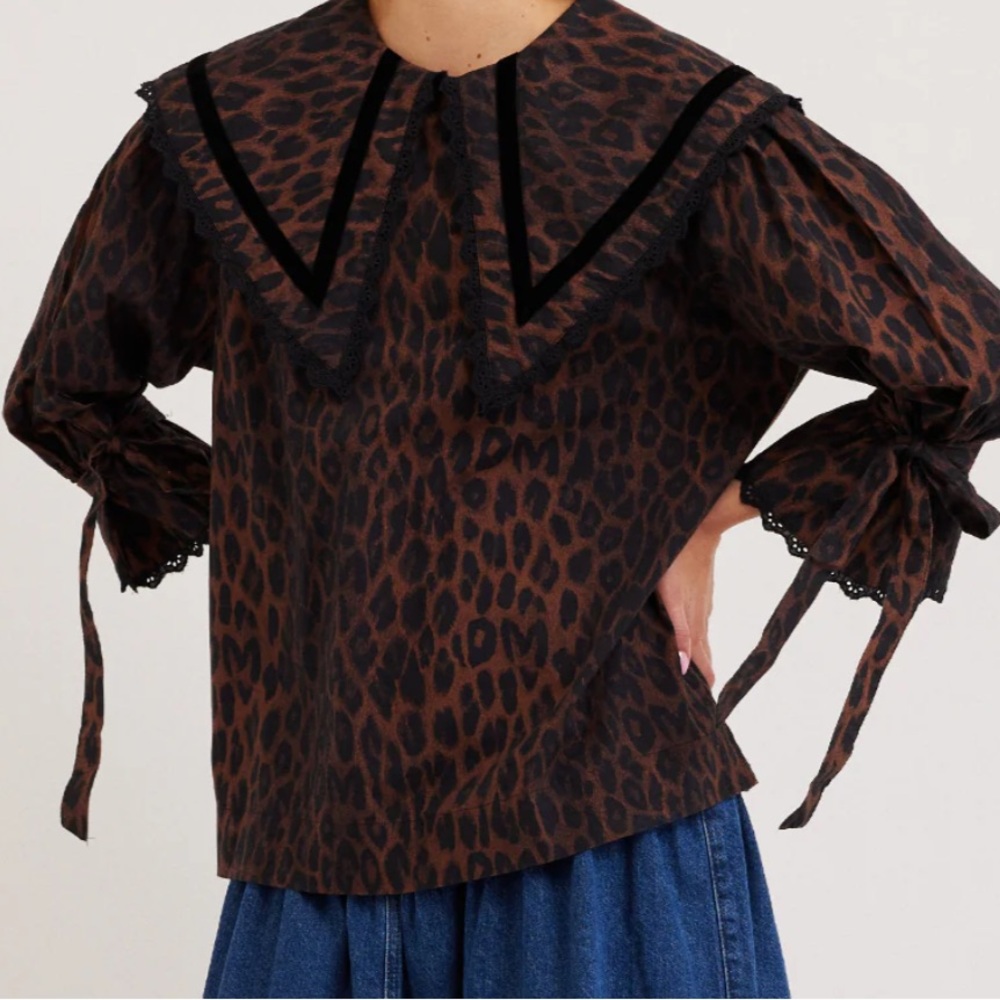 Animal print blouse Damson dammer